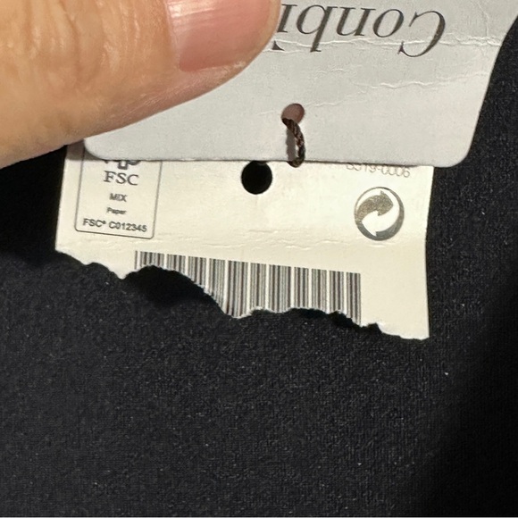 Conbipel open front jacket, navy, sparkly, sz 44 (M-L), new, Italy - Picture 7 of 14